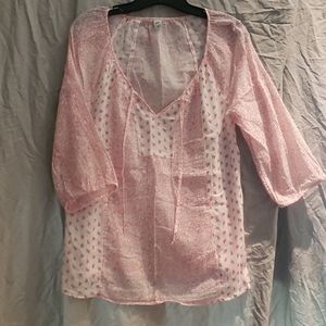 Women's Old Navy boho pink top